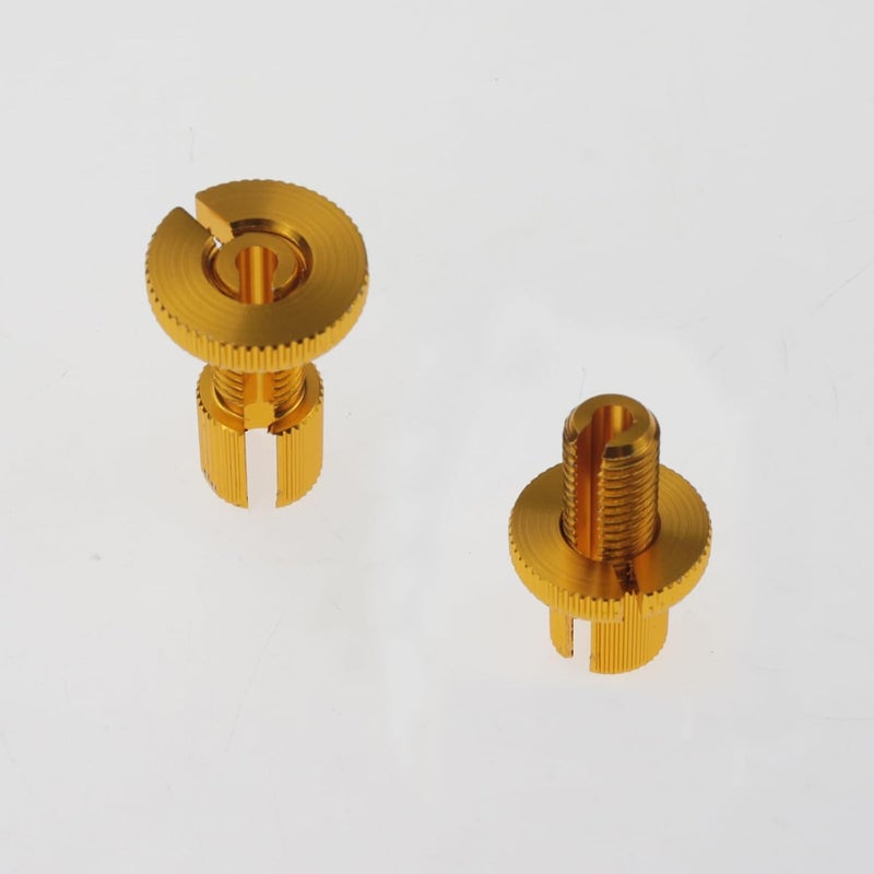 Nihfien 4 PCS M10 Clutch Brake Cable Adjuster Screw,Universal Brake Clutch Cable Line Adjuster Screw Adjusting Nut Bolt with Slotted 10MM for Motorcycle Motorbike Moped Scooter Dirt Bike-Golden - Image 4
